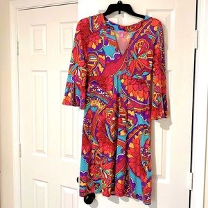 Lily Pulitzer Flared Sleeve Dress (size small)